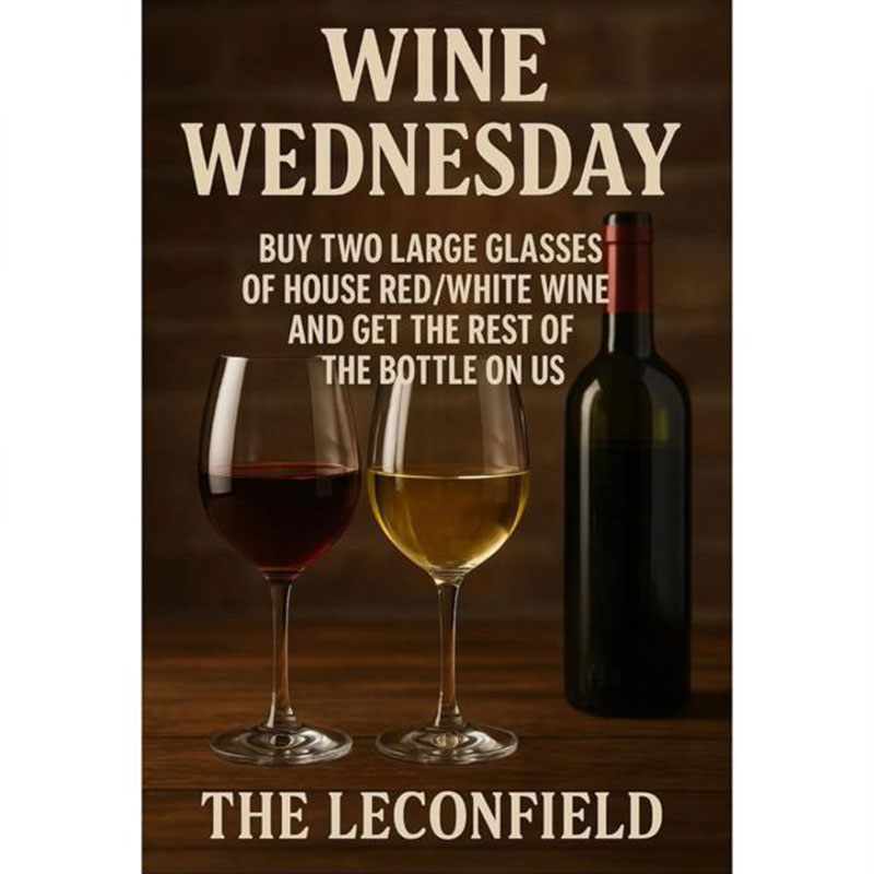 The Leconfield Pub & Kitchen - Wine Wednesday